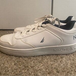 Nautica Boys White & Blue Sneakers
